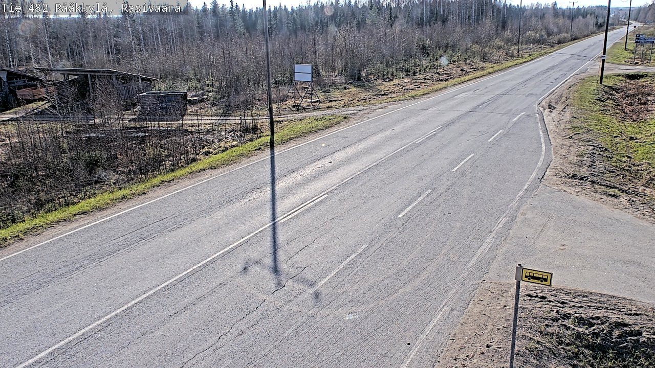 Weather Camera Image Väg 482 Rääkkylä, Rasivaara, Rääkkylä, Pohjois-Karjala