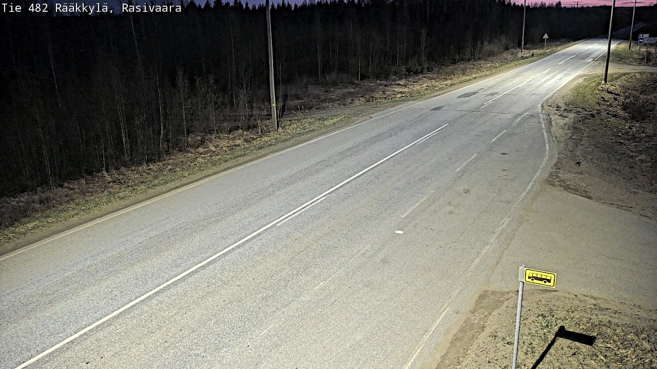 Weather Camera Image Väg 482 Rääkkylä, Rasivaara, Rääkkylä, Pohjois-Karjala