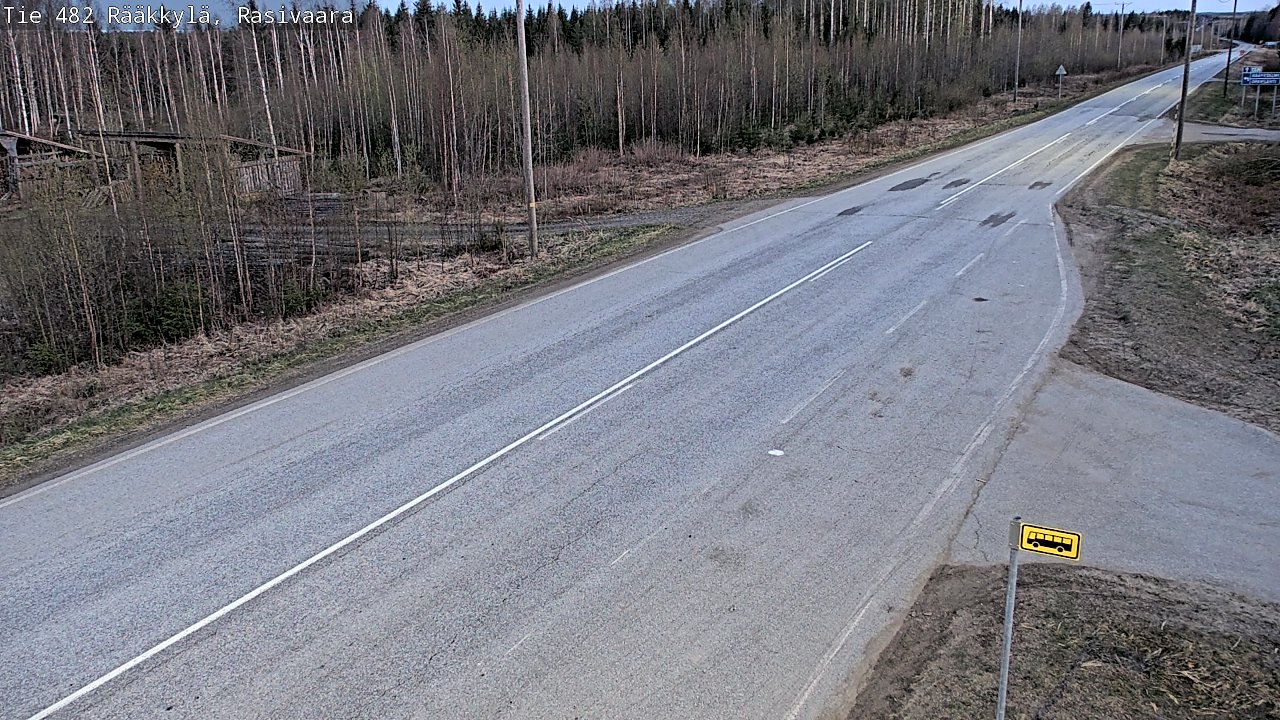Weather Camera Image Väg 482 Rääkkylä, Rasivaara, Rääkkylä, Pohjois-Karjala