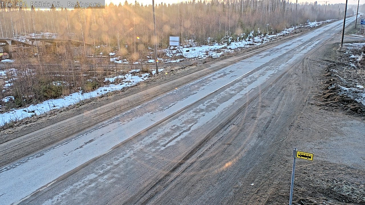 Weather Camera Image Väg 482 Rääkkylä, Rasivaara, Rääkkylä, Pohjois-Karjala