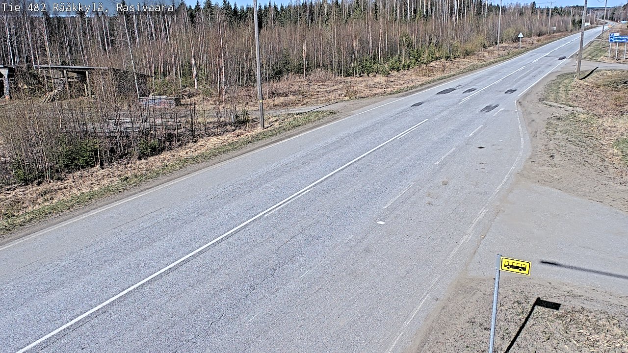 Weather Camera Image Väg 482 Rääkkylä, Rasivaara, Rääkkylä, Pohjois-Karjala