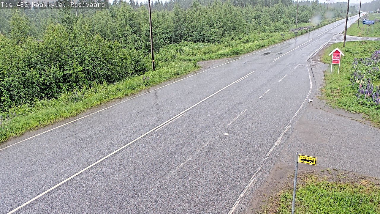 Weather Camera Image Väg 482 Rääkkylä, Rasivaara, Rääkkylä, Pohjois-Karjala
