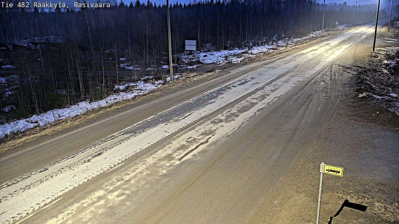 Weather Camera Image Väg 482 Rääkkylä, Rasivaara, Rääkkylä, Pohjois-Karjala