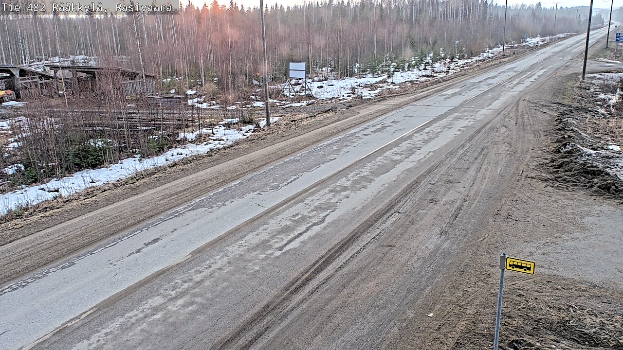 Weather Camera Image Väg 482 Rääkkylä, Rasivaara, Rääkkylä, Pohjois-Karjala