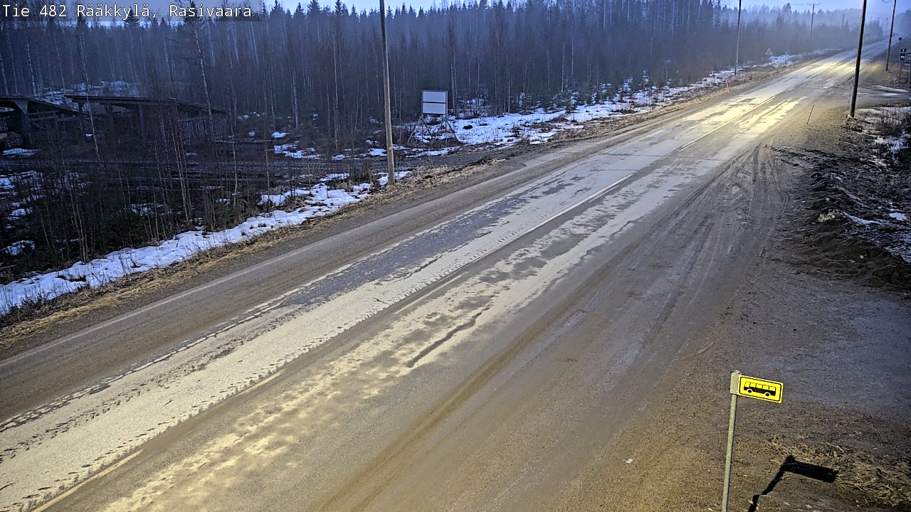 Weather Camera Image Väg 482 Rääkkylä, Rasivaara, Rääkkylä, Pohjois-Karjala
