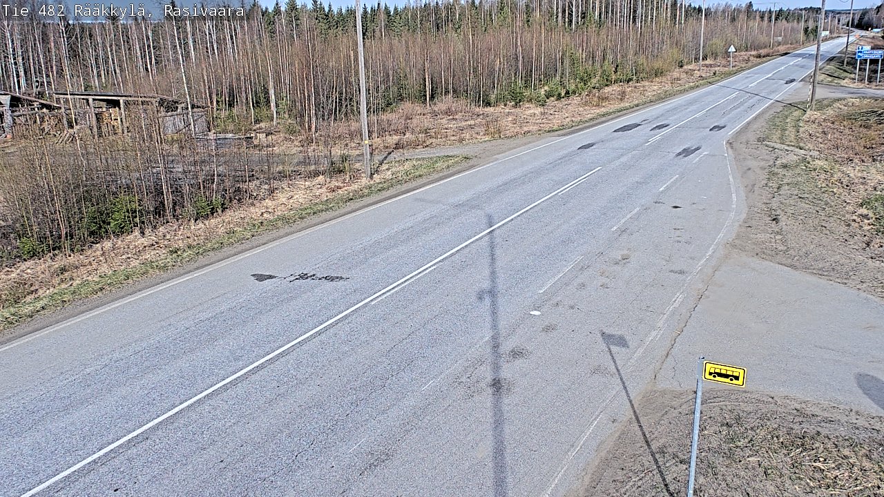 Weather Camera Image Väg 482 Rääkkylä, Rasivaara, Rääkkylä, Pohjois-Karjala