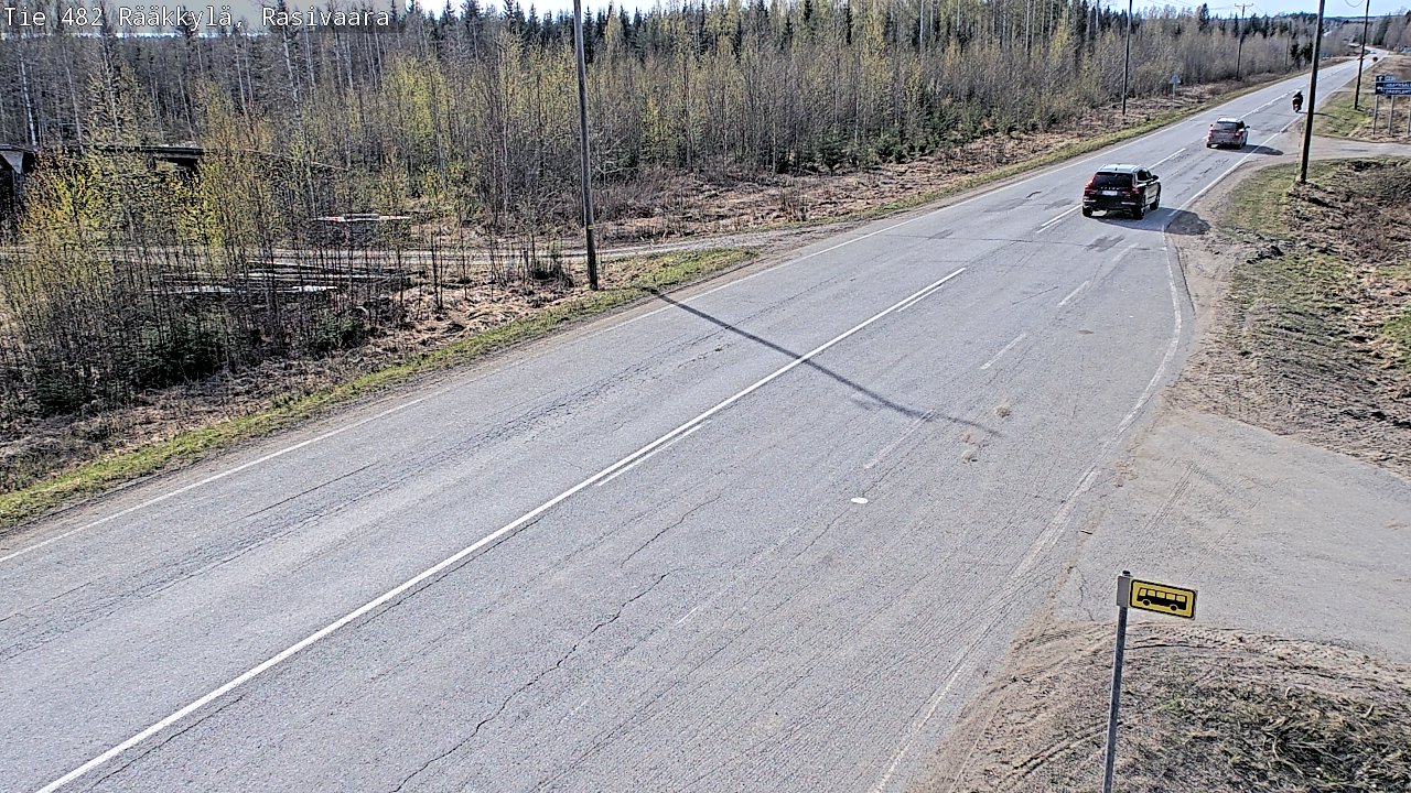 Weather Camera Image Väg 482 Rääkkylä, Rasivaara, Rääkkylä, Pohjois-Karjala