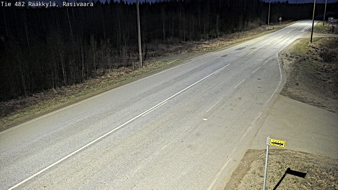 Weather Camera Image Väg 482 Rääkkylä, Rasivaara, Rääkkylä, Pohjois-Karjala