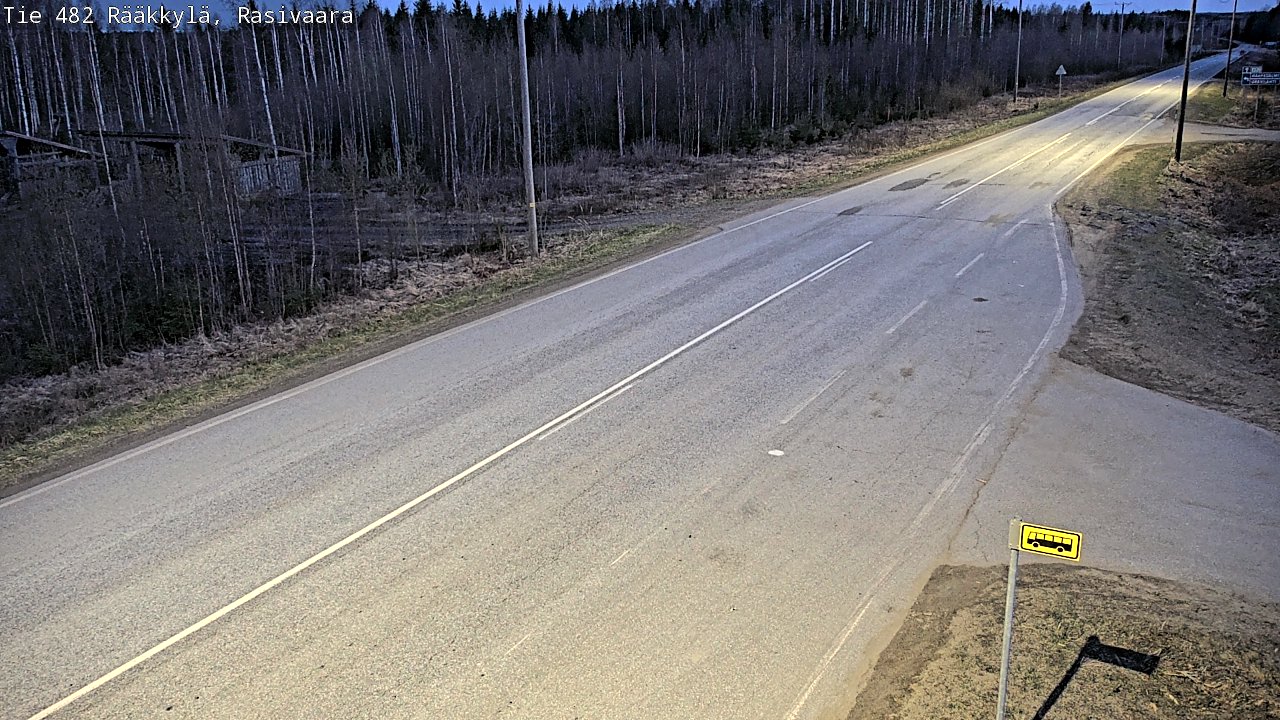 Weather Camera Image Väg 482 Rääkkylä, Rasivaara, Rääkkylä, Pohjois-Karjala