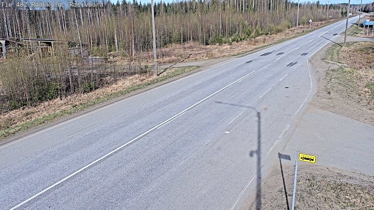 Weather Camera Image Road 482 Rääkkylä, Rasivaara, Rääkkylä, Pohjois-Karjala
