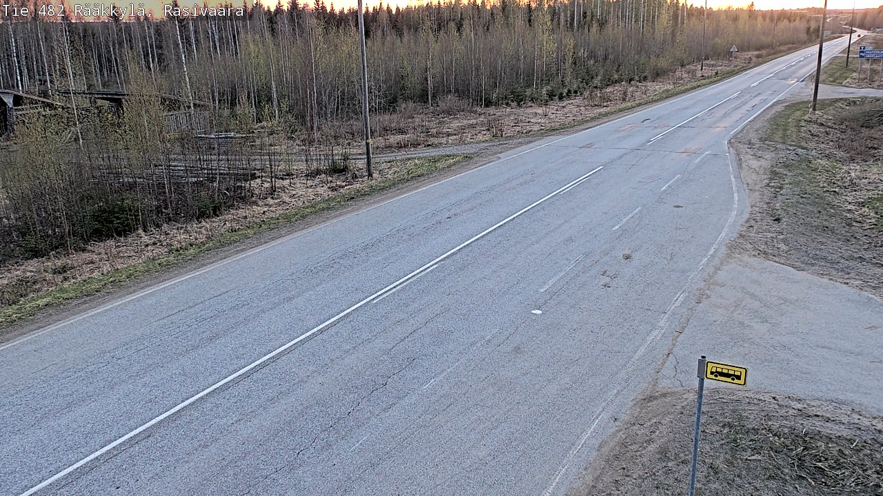 Weather Camera Image Väg 482 Rääkkylä, Rasivaara, Rääkkylä, Pohjois-Karjala