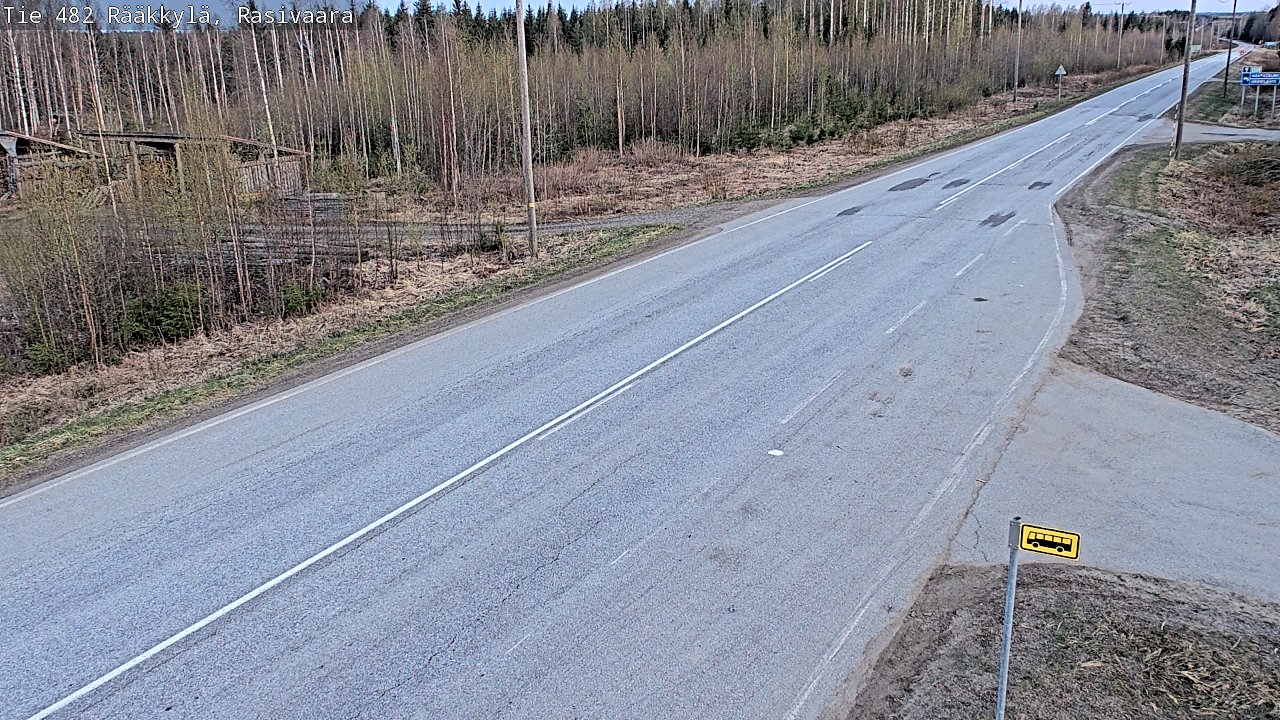 Weather Camera Image Väg 482 Rääkkylä, Rasivaara, Rääkkylä, Pohjois-Karjala