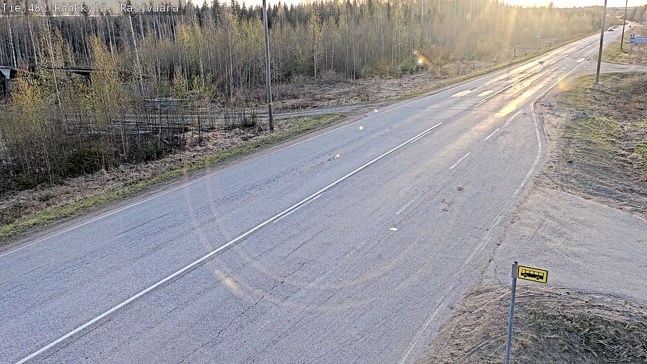 Weather Camera Image Väg 482 Rääkkylä, Rasivaara, Rääkkylä, Pohjois-Karjala