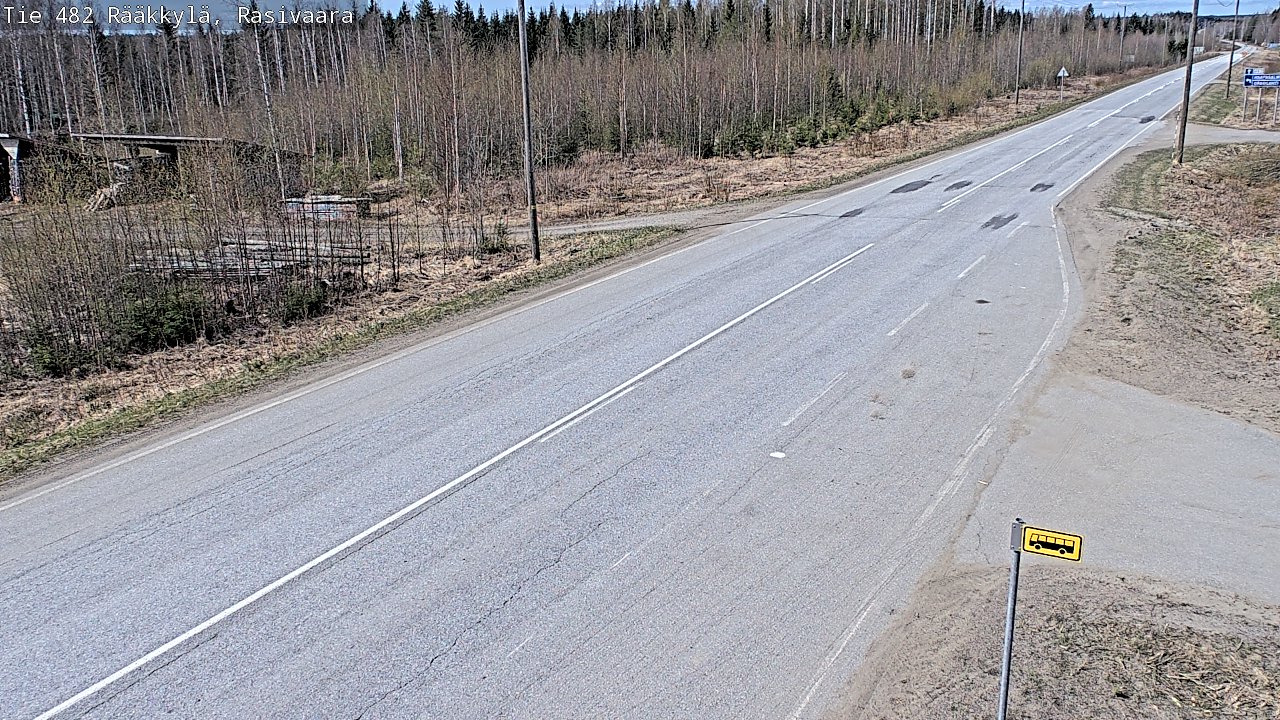 Weather Camera Image Väg 482 Rääkkylä, Rasivaara, Rääkkylä, Pohjois-Karjala
