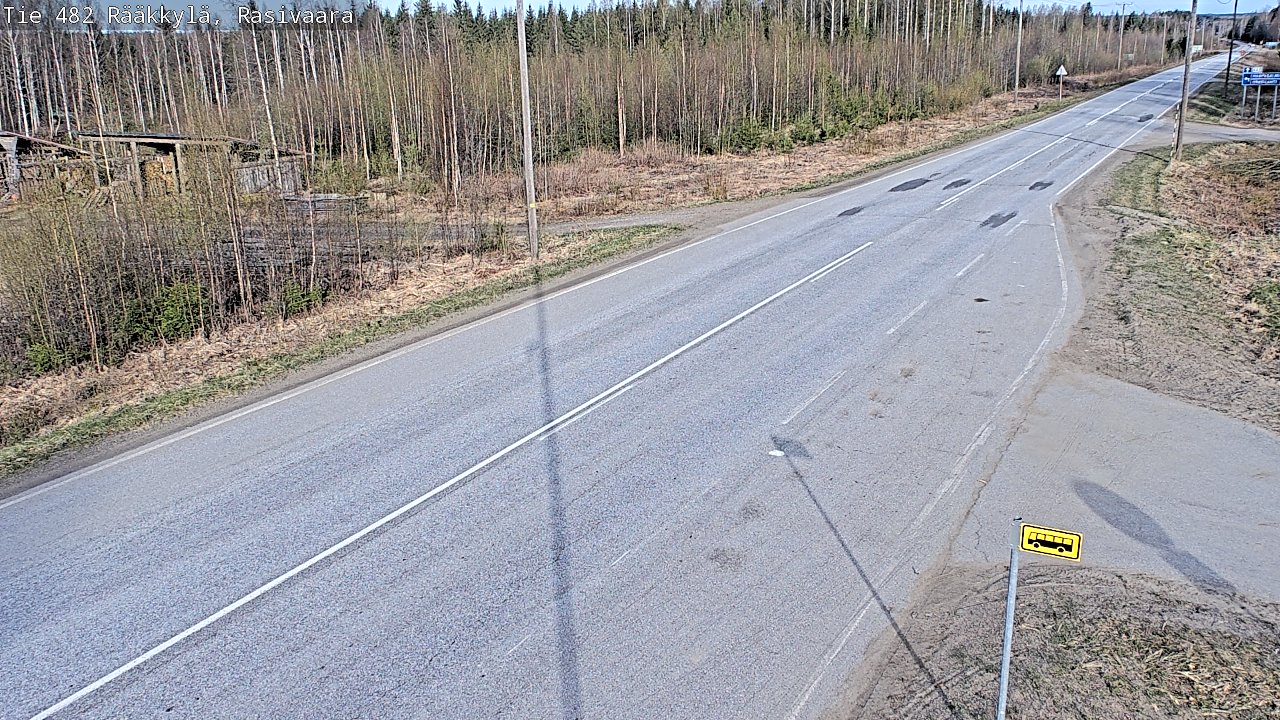 Weather Camera Image Väg 482 Rääkkylä, Rasivaara, Rääkkylä, Pohjois-Karjala
