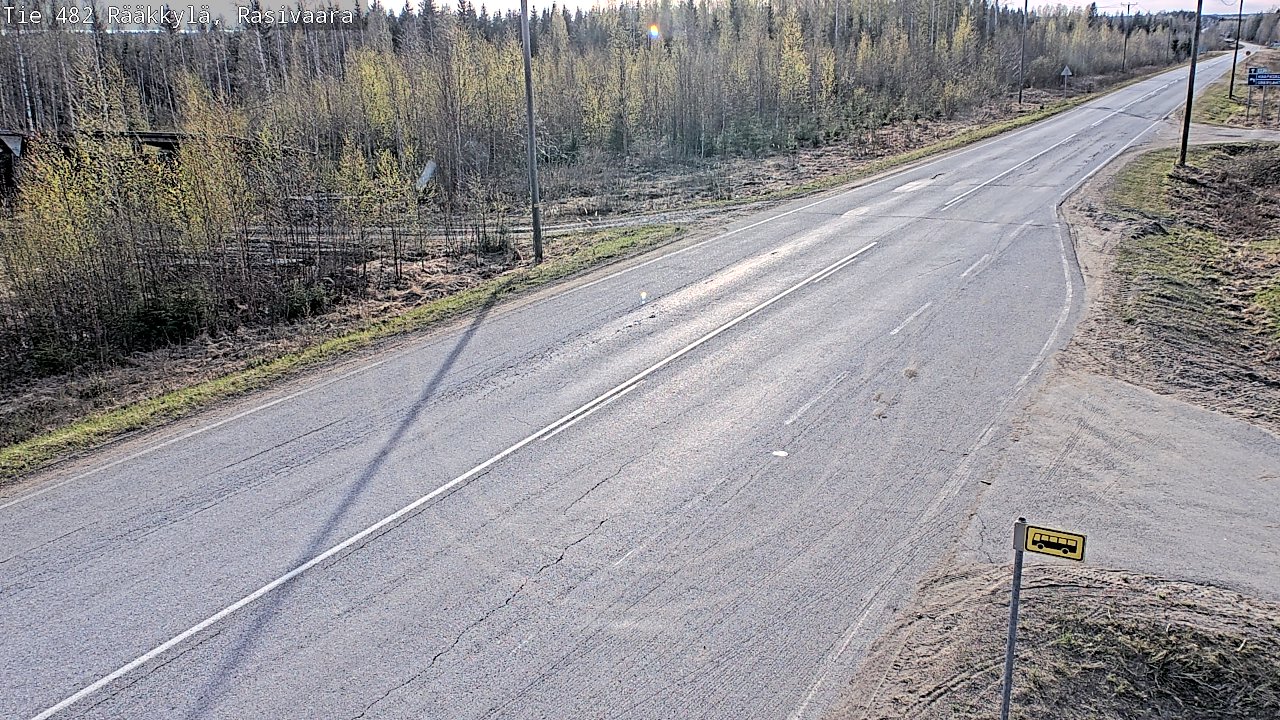 Weather Camera Image Väg 482 Rääkkylä, Rasivaara, Rääkkylä, Pohjois-Karjala