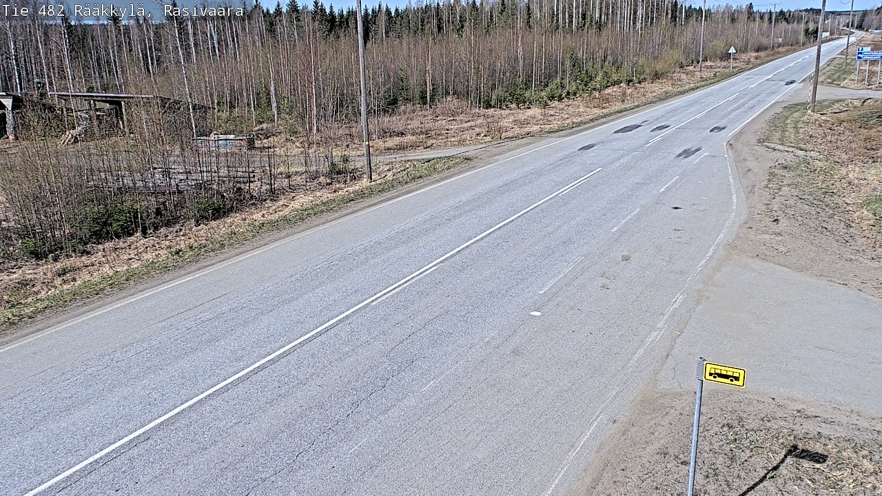 Weather Camera Image Väg 482 Rääkkylä, Rasivaara, Rääkkylä, Pohjois-Karjala