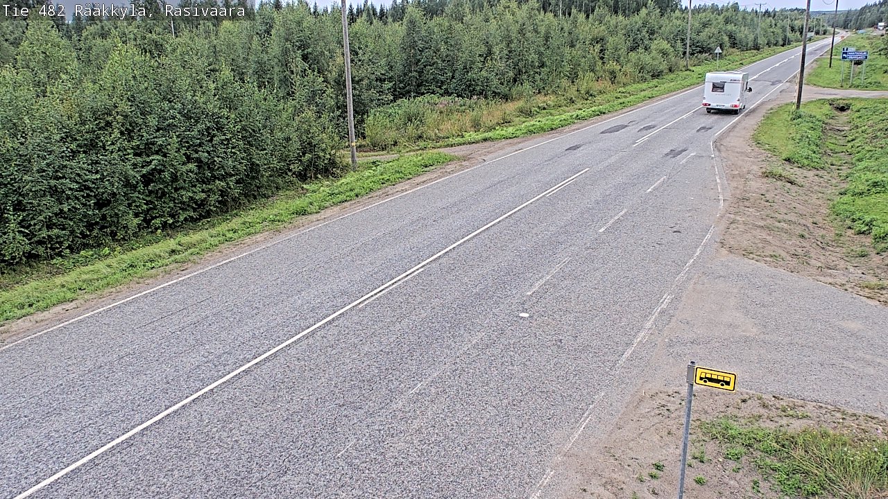Weather Camera Image Väg 482 Rääkkylä, Rasivaara, Rääkkylä, Pohjois-Karjala