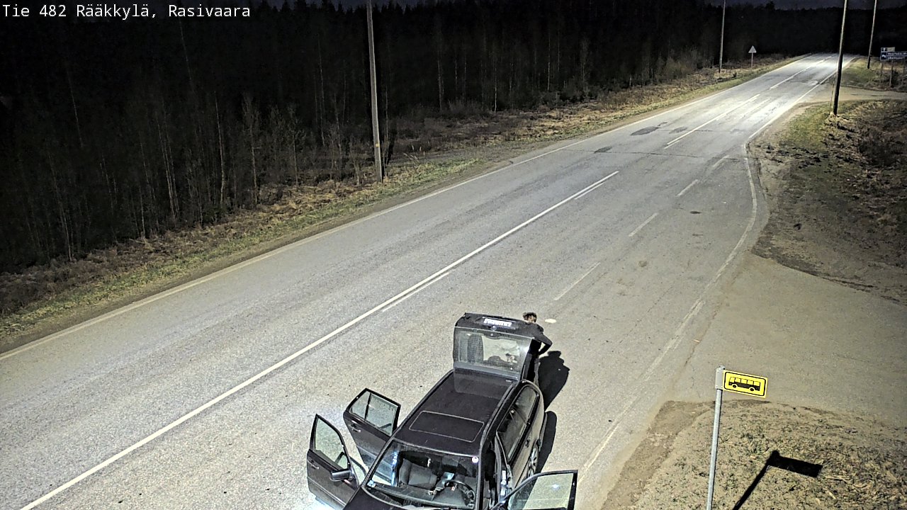 Weather Camera Image Väg 482 Rääkkylä, Rasivaara, Rääkkylä, Pohjois-Karjala