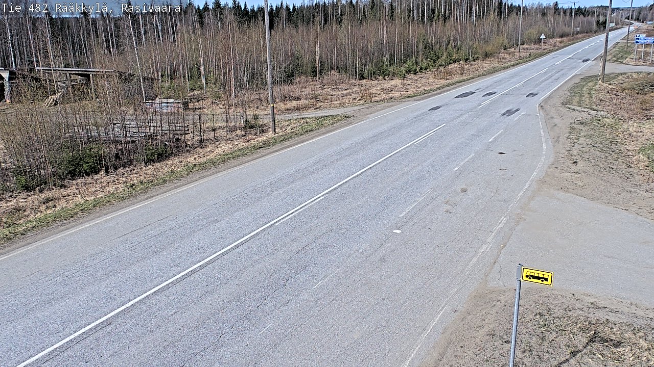 Weather Camera Image Väg 482 Rääkkylä, Rasivaara, Rääkkylä, Pohjois-Karjala