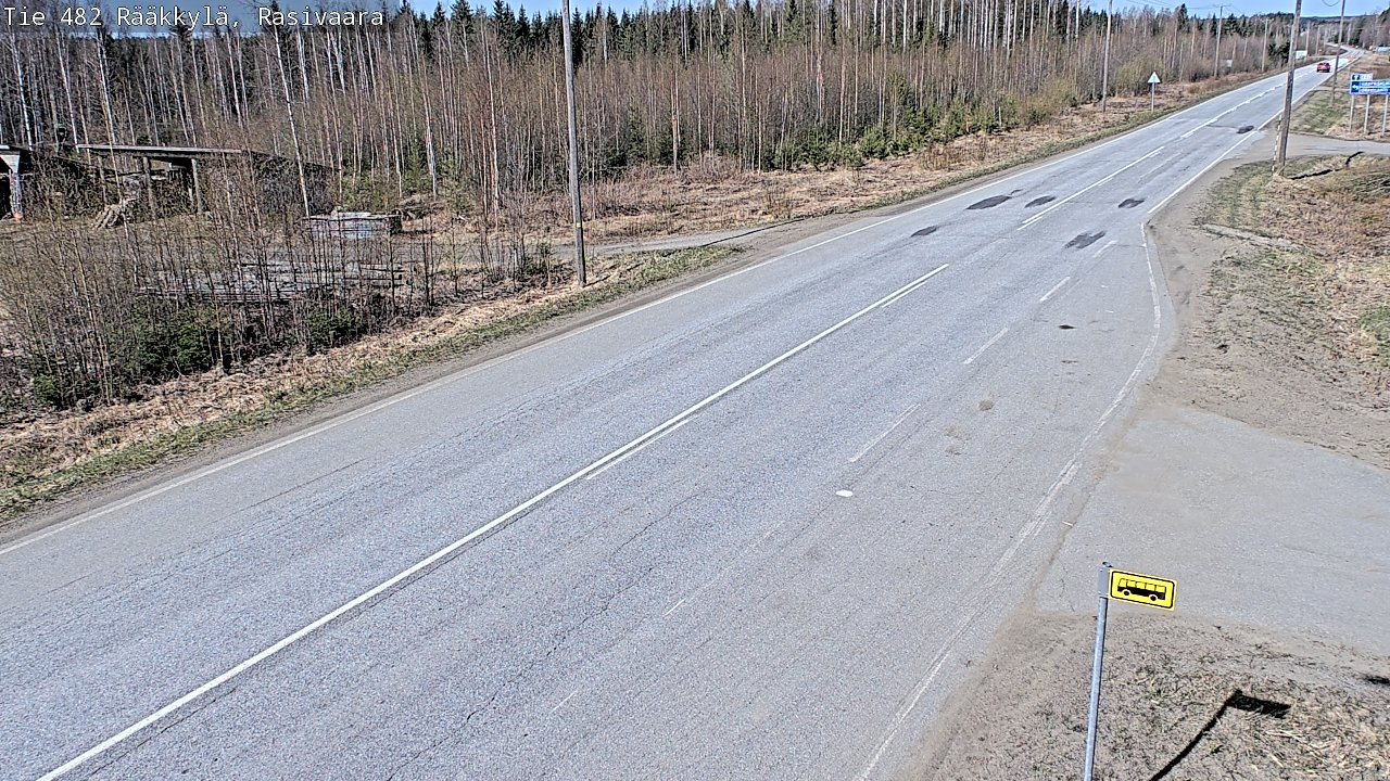 Weather Camera Image Väg 482 Rääkkylä, Rasivaara, Rääkkylä, Pohjois-Karjala