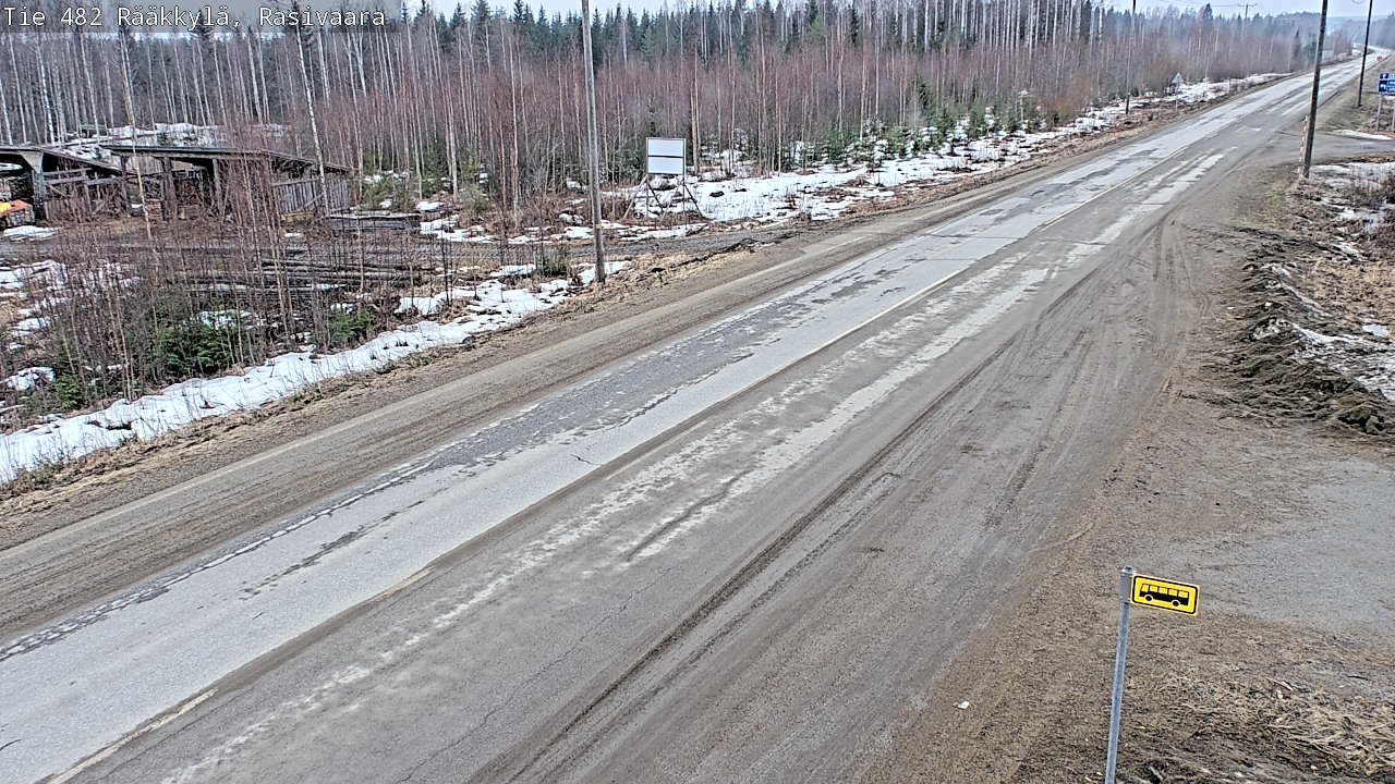 Weather Camera Image Väg 482 Rääkkylä, Rasivaara, Rääkkylä, Pohjois-Karjala