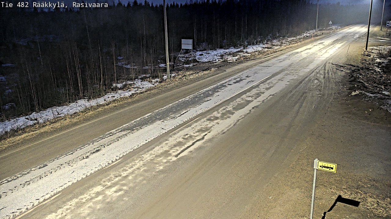 Weather Camera Image Väg 482 Rääkkylä, Rasivaara, Rääkkylä, Pohjois-Karjala
