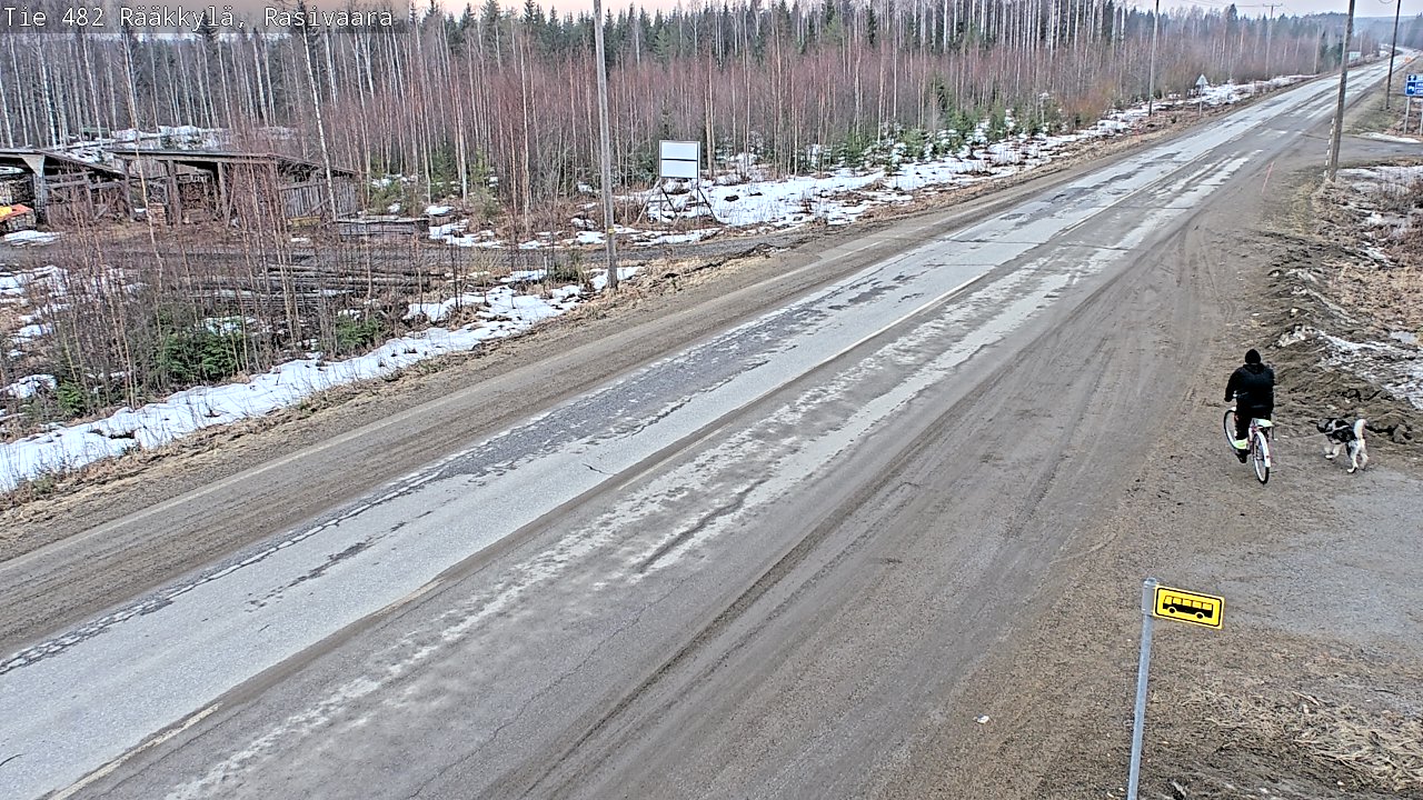 Weather Camera Image Väg 482 Rääkkylä, Rasivaara, Rääkkylä, Pohjois-Karjala