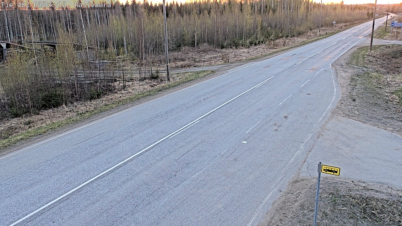 Weather Camera Image Väg 482 Rääkkylä, Rasivaara, Rääkkylä, Pohjois-Karjala