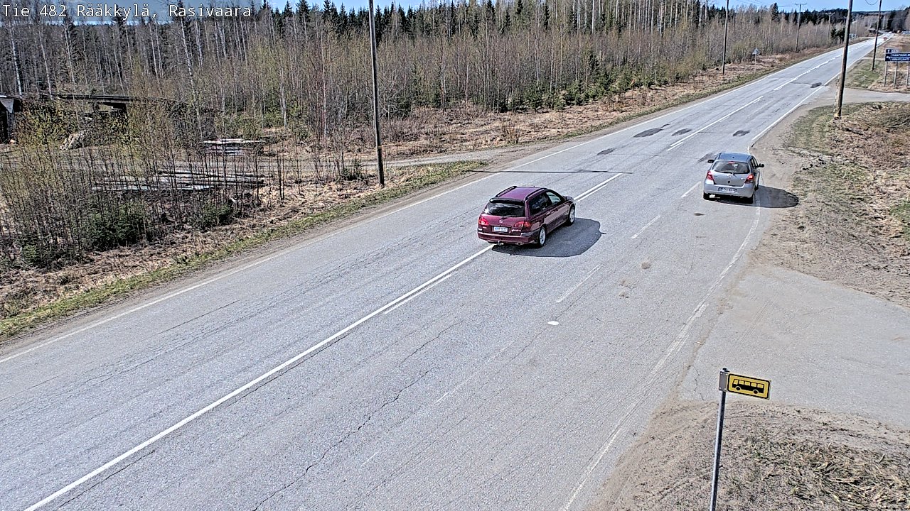 Weather Camera Image Väg 482 Rääkkylä, Rasivaara, Rääkkylä, Pohjois-Karjala