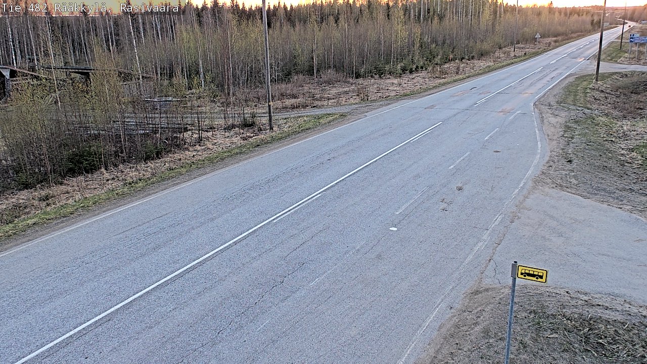 Weather Camera Image Väg 482 Rääkkylä, Rasivaara, Rääkkylä, Pohjois-Karjala