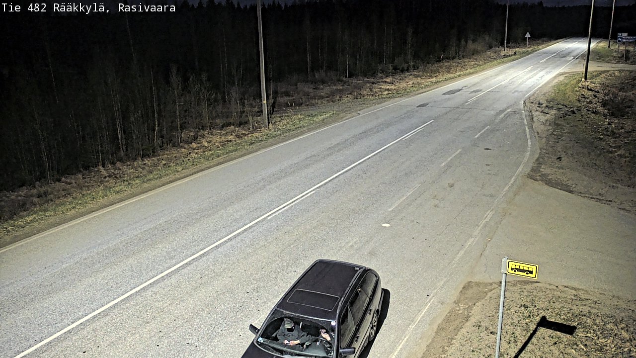 Weather Camera Image Väg 482 Rääkkylä, Rasivaara, Rääkkylä, Pohjois-Karjala