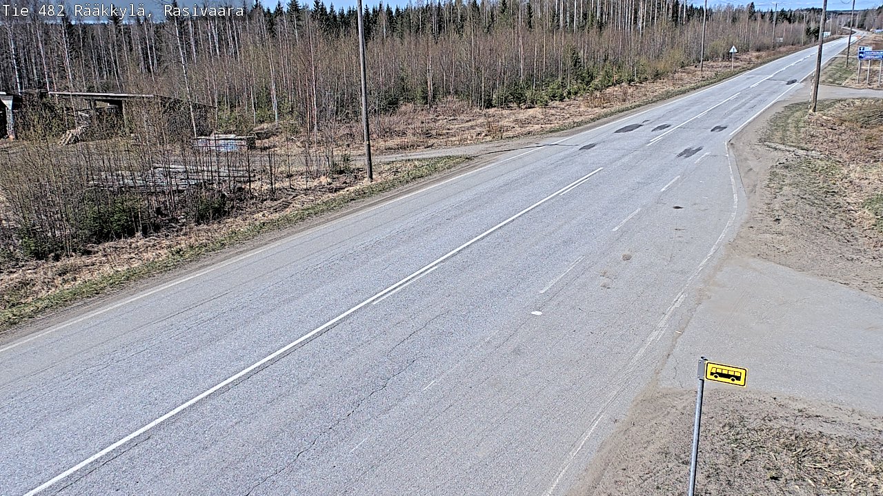 Weather Camera Image Väg 482 Rääkkylä, Rasivaara, Rääkkylä, Pohjois-Karjala