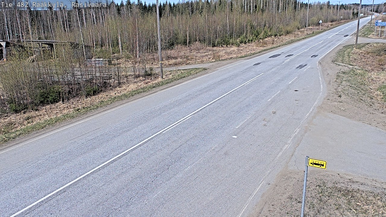 Weather Camera Image Road 482 Rääkkylä, Rasivaara, Rääkkylä, Pohjois-Karjala
