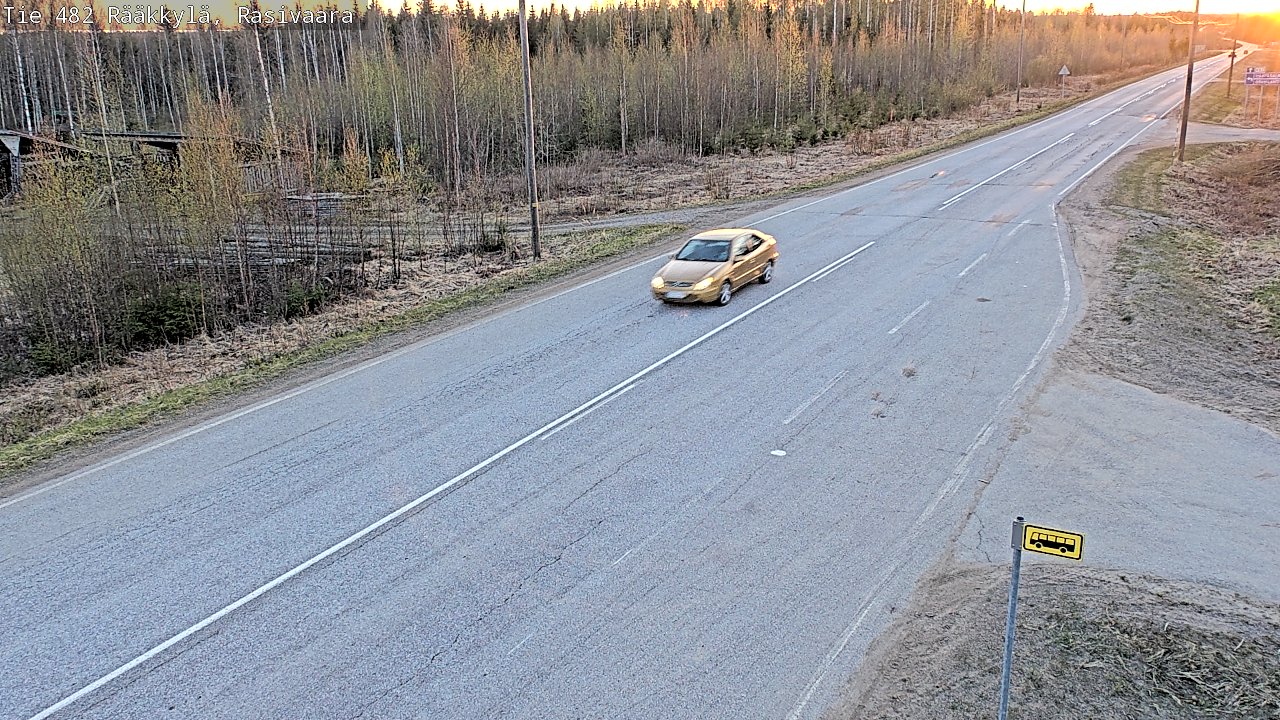 Weather Camera Image Väg 482 Rääkkylä, Rasivaara, Rääkkylä, Pohjois-Karjala