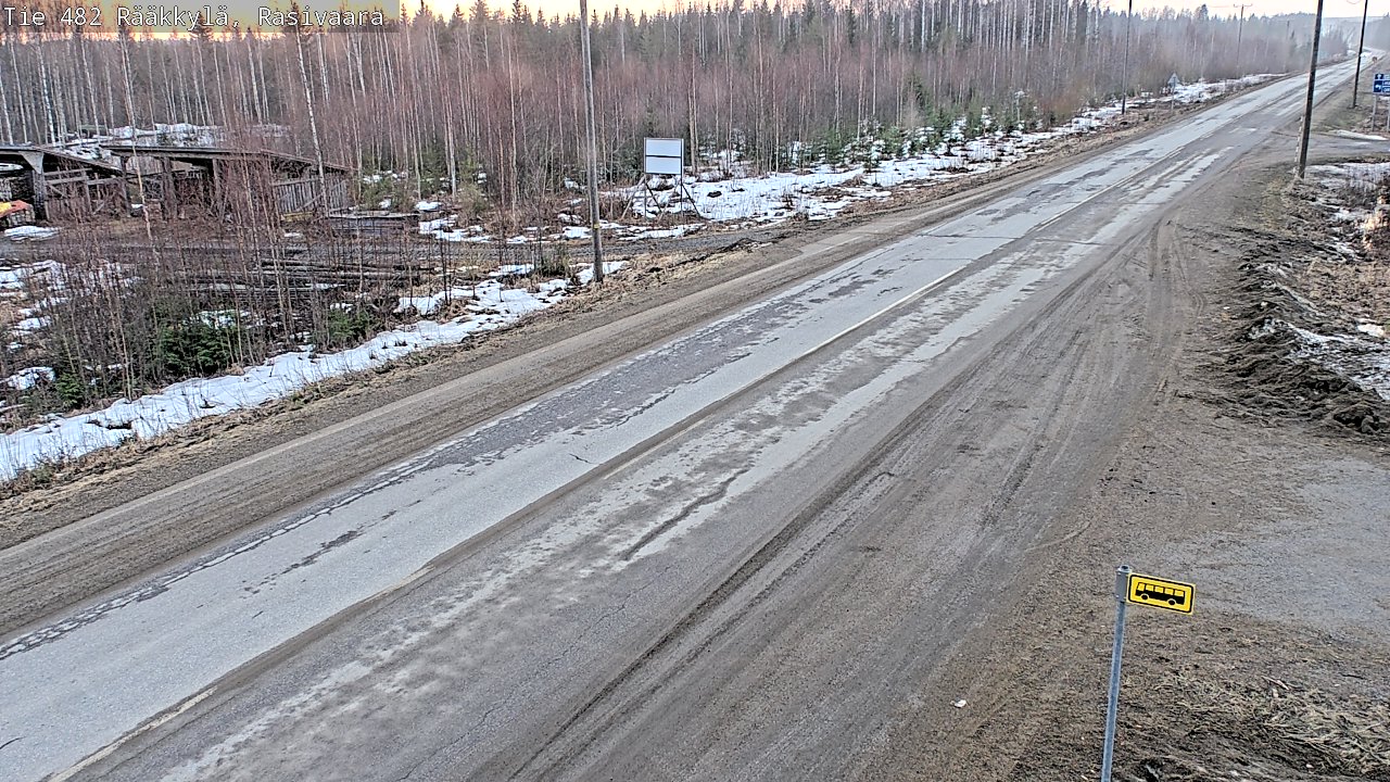 Weather Camera Image Väg 482 Rääkkylä, Rasivaara, Rääkkylä, Pohjois-Karjala