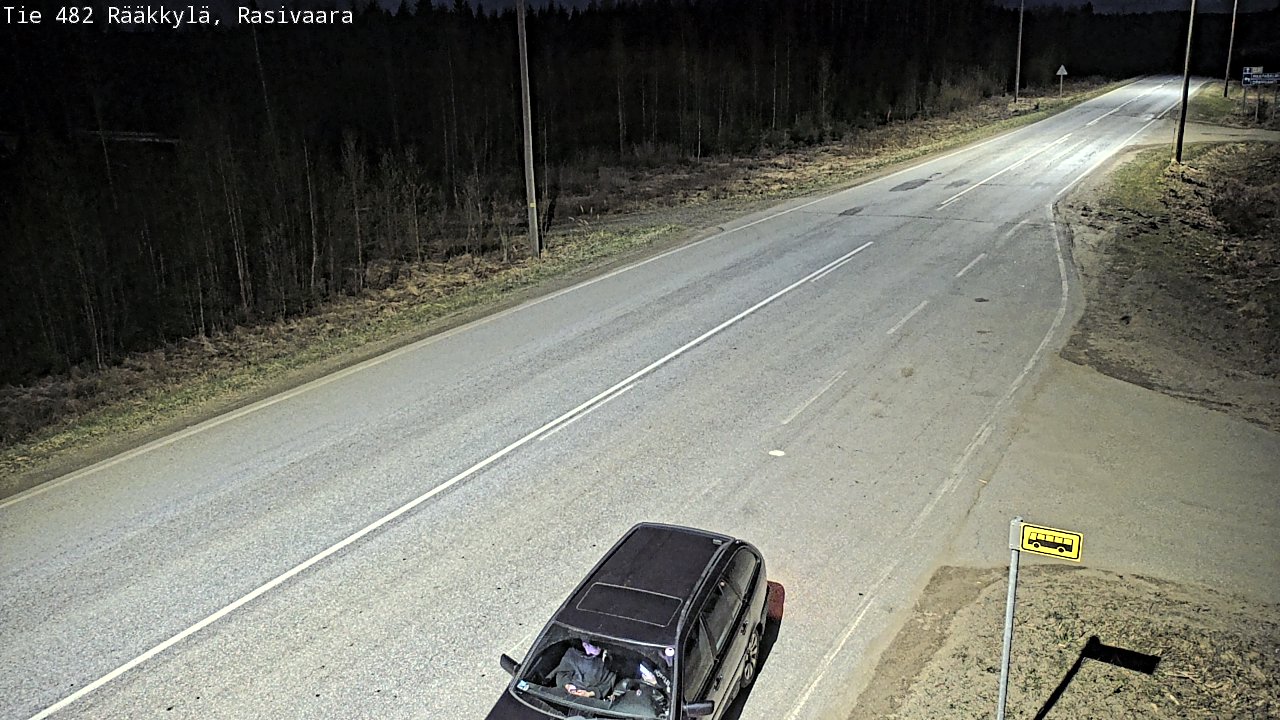 Weather Camera Image Väg 482 Rääkkylä, Rasivaara, Rääkkylä, Pohjois-Karjala