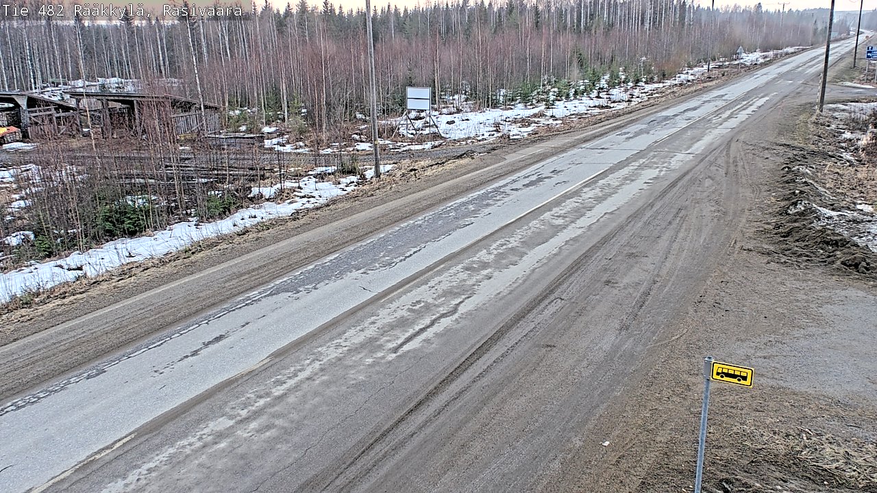 Weather Camera Image Väg 482 Rääkkylä, Rasivaara, Rääkkylä, Pohjois-Karjala