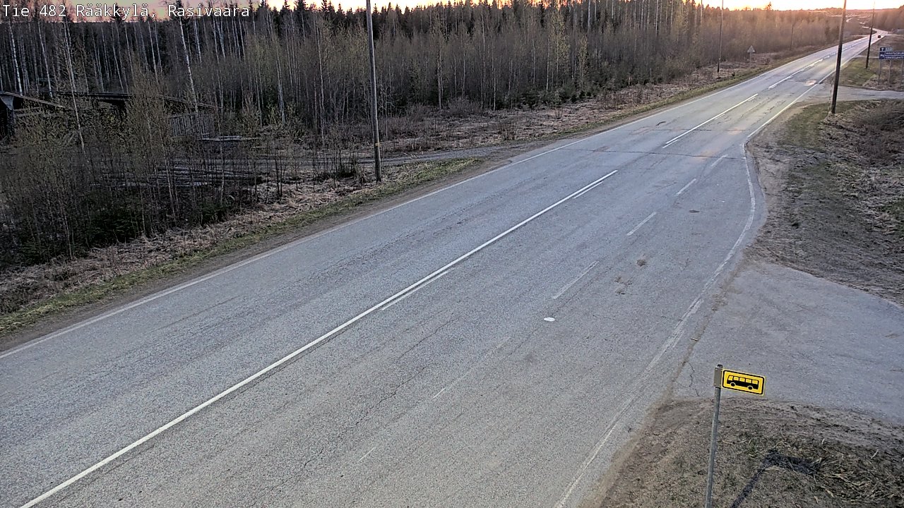 Weather Camera Image Väg 482 Rääkkylä, Rasivaara, Rääkkylä, Pohjois-Karjala