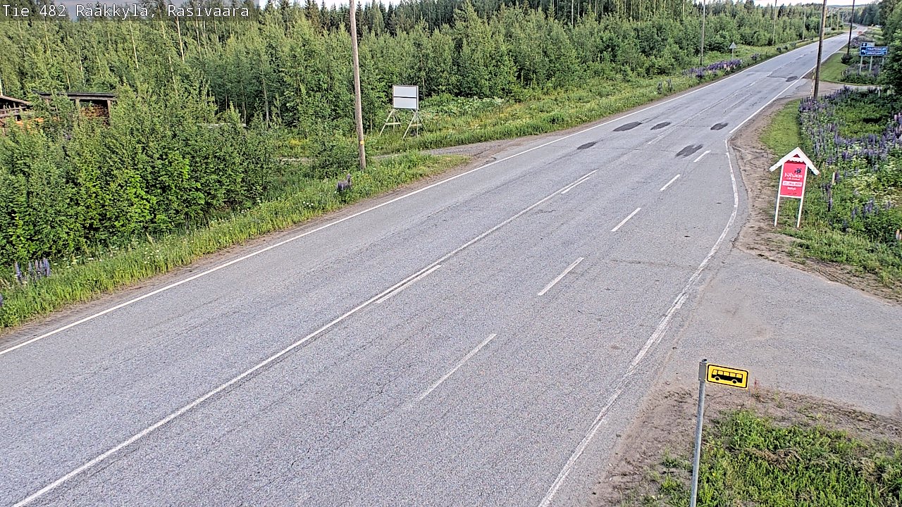 Weather Camera Image Väg 482 Rääkkylä, Rasivaara, Rääkkylä, Pohjois-Karjala