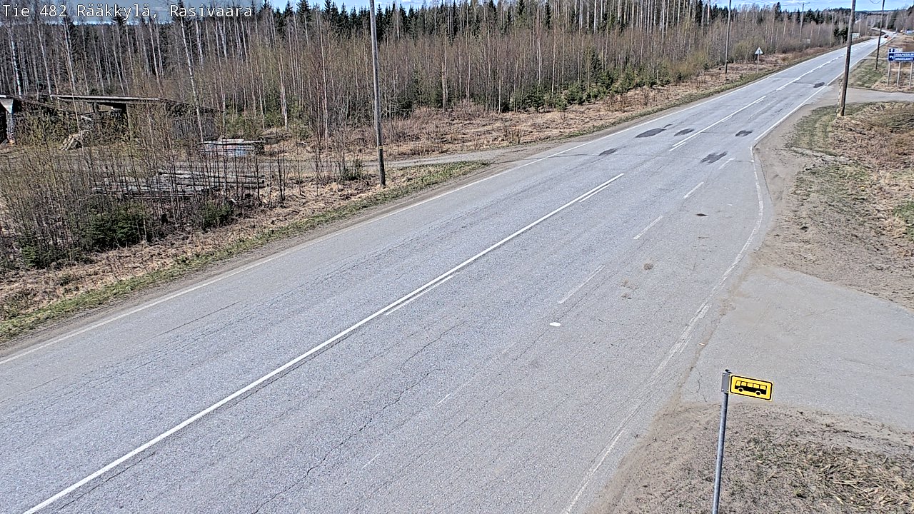 Weather Camera Image Väg 482 Rääkkylä, Rasivaara, Rääkkylä, Pohjois-Karjala