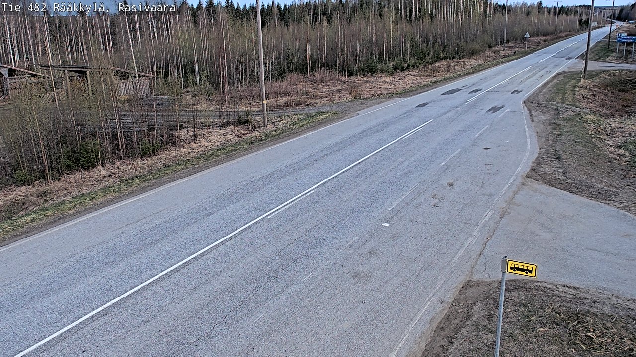 Weather Camera Image Väg 482 Rääkkylä, Rasivaara, Rääkkylä, Pohjois-Karjala