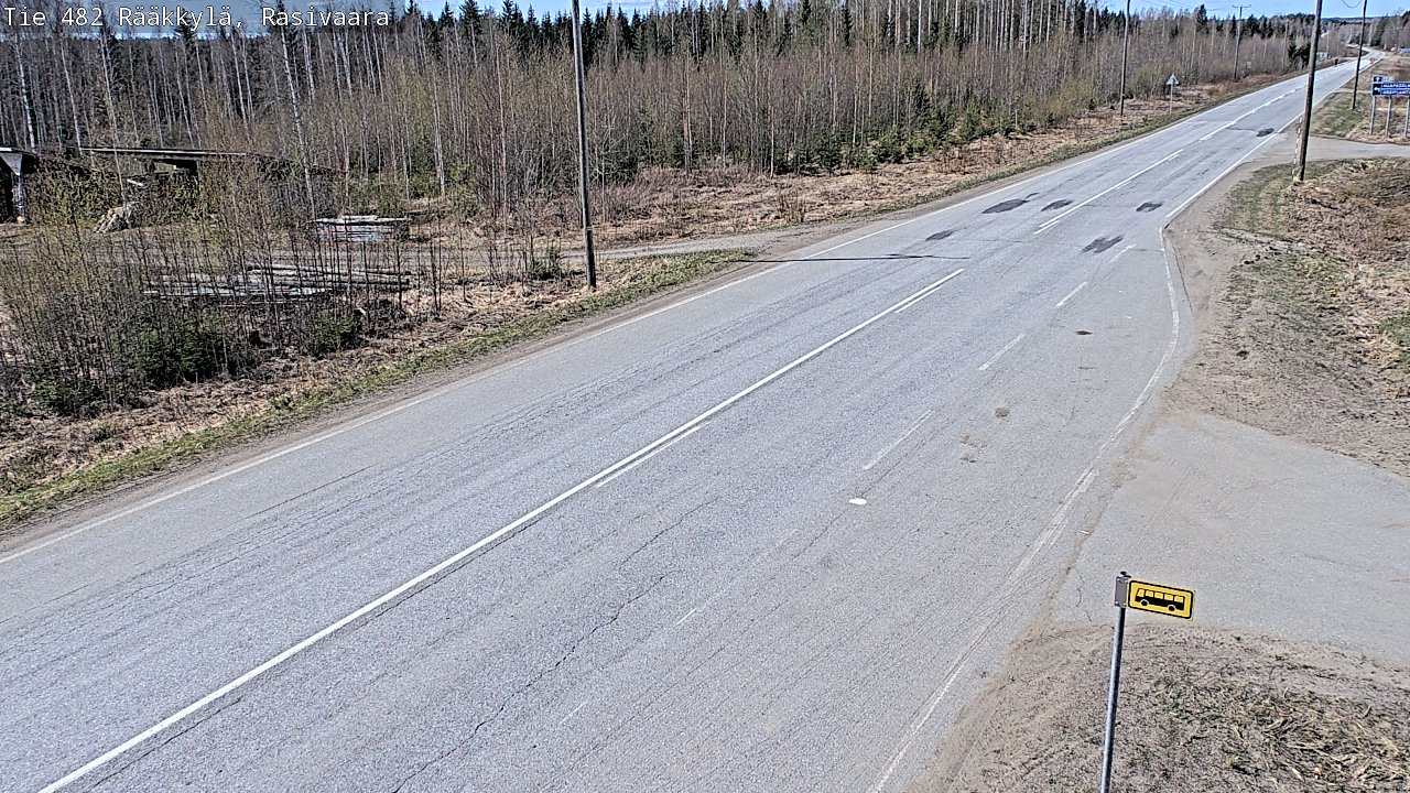 Weather Camera Image Väg 482 Rääkkylä, Rasivaara, Rääkkylä, Pohjois-Karjala