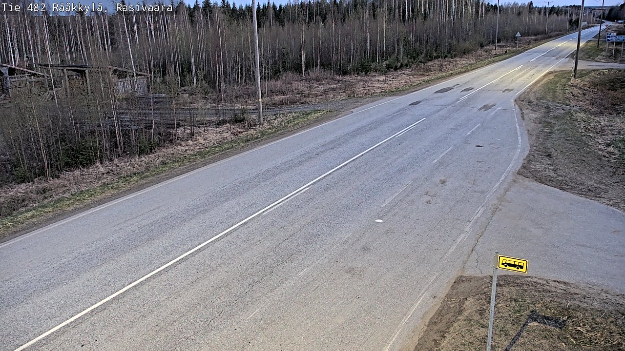 Weather Camera Image Väg 482 Rääkkylä, Rasivaara, Rääkkylä, Pohjois-Karjala
