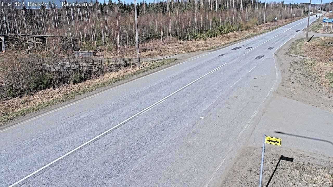 Weather Camera Image Väg 482 Rääkkylä, Rasivaara, Rääkkylä, Pohjois-Karjala