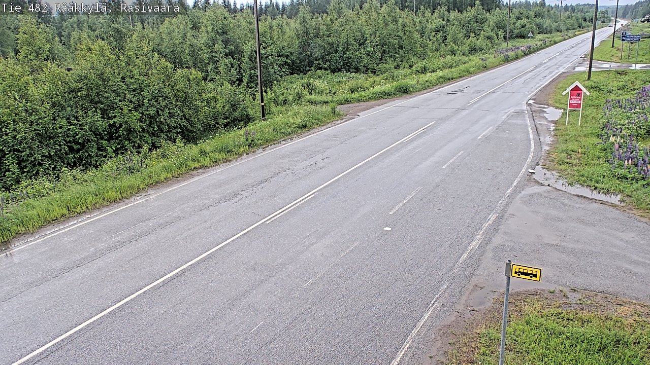 Weather Camera Image Väg 482 Rääkkylä, Rasivaara, Rääkkylä, Pohjois-Karjala