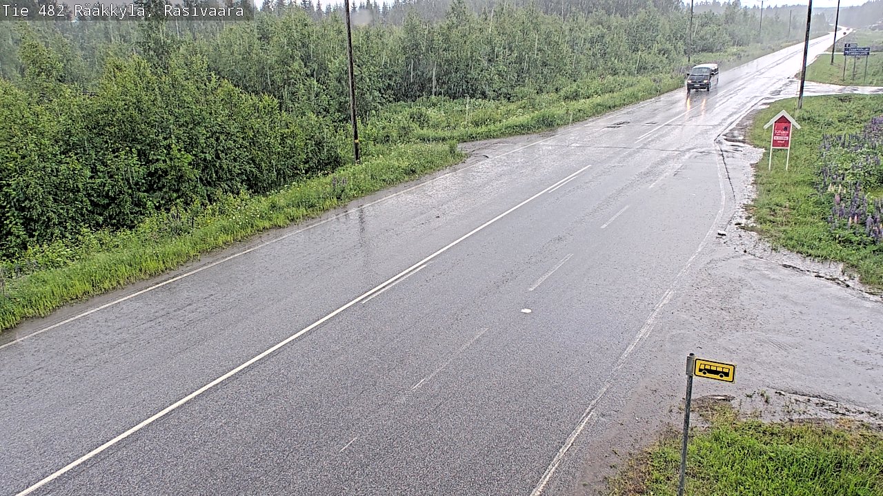 Weather Camera Image Väg 482 Rääkkylä, Rasivaara, Rääkkylä, Pohjois-Karjala