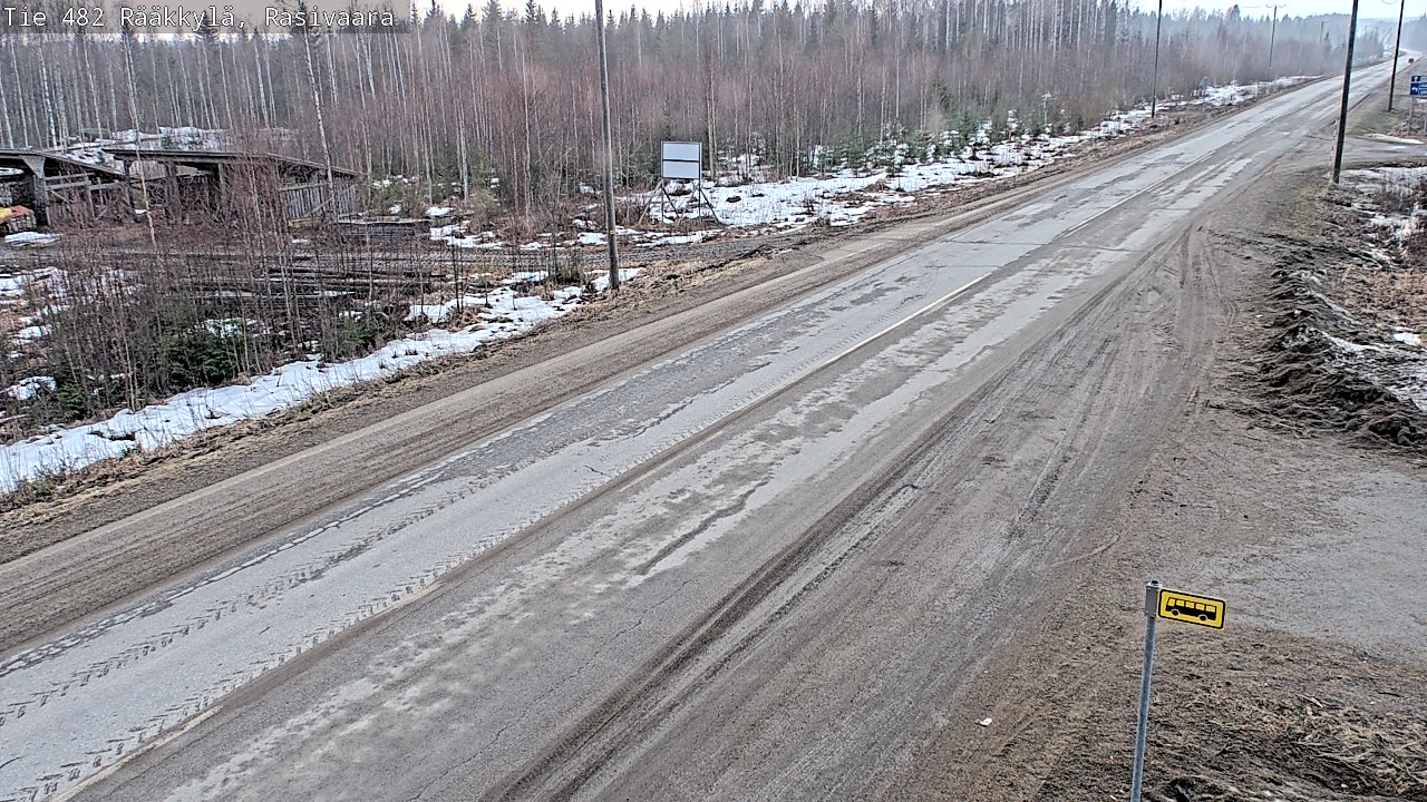 Weather Camera Image Väg 482 Rääkkylä, Rasivaara, Rääkkylä, Pohjois-Karjala
