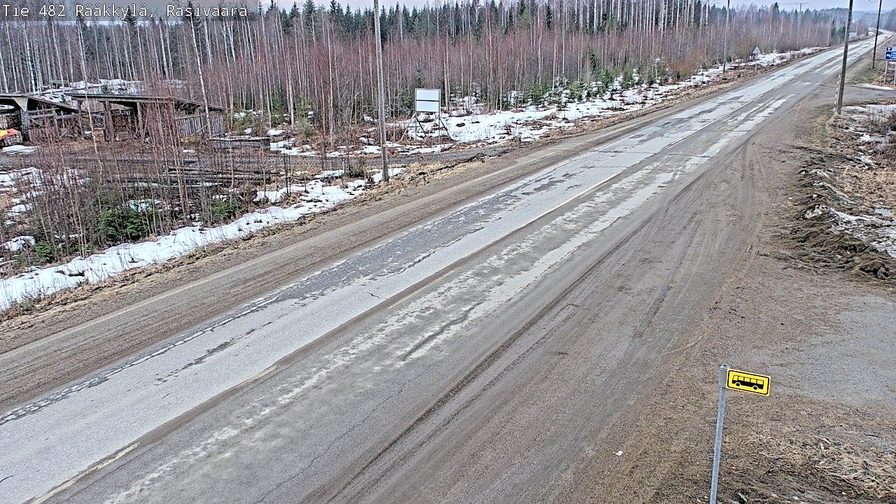Weather Camera Image Väg 482 Rääkkylä, Rasivaara, Rääkkylä, Pohjois-Karjala