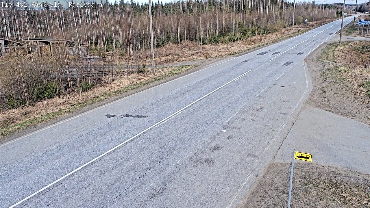 Weather Camera Image Väg 482 Rääkkylä, Rasivaara, Rääkkylä, Pohjois-Karjala